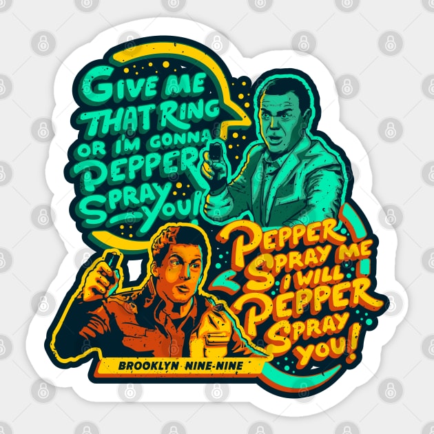 Pepper Spray Me! Sticker by ArtMoore98